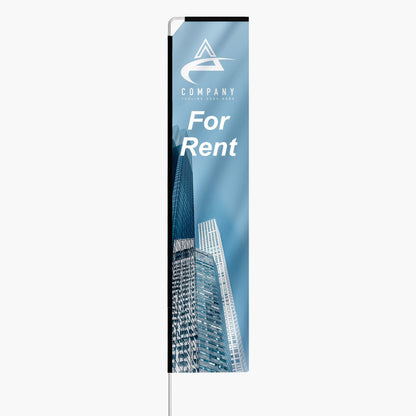 Rectangle Flag + Pole + Spike
