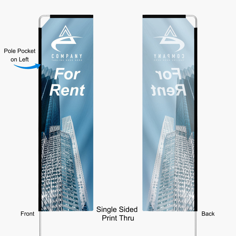 Rectangle Flag + Pole + Spike